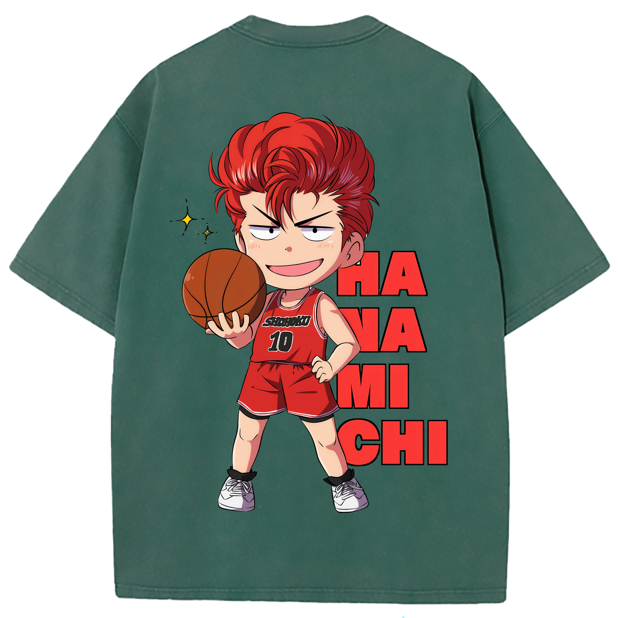 （画像用） SLAM DUNK／スラムダンク 綿100% ヴィンテージ風 半袖Tシャツ（背面プリント）
